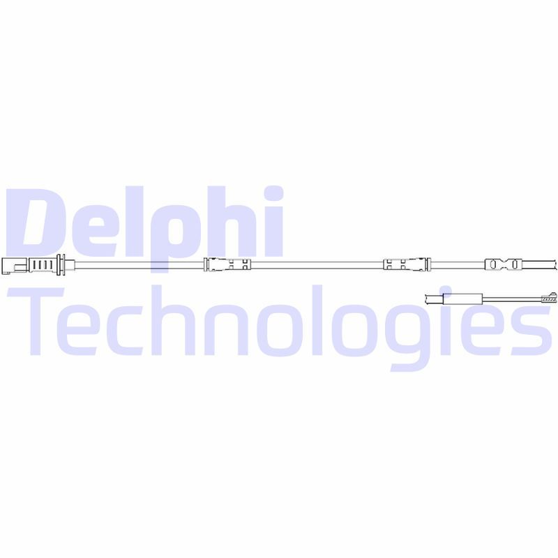 Įspėjimo kontaktas, stabdžių trinkelių susidėvėjimas DELPHI LZ0235