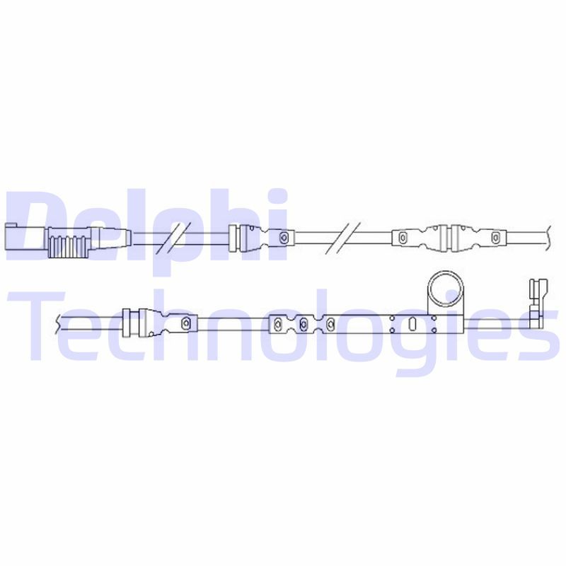 Įspėjimo kontaktas, stabdžių trinkelių susidėvėjimas DELPHI LZ0245