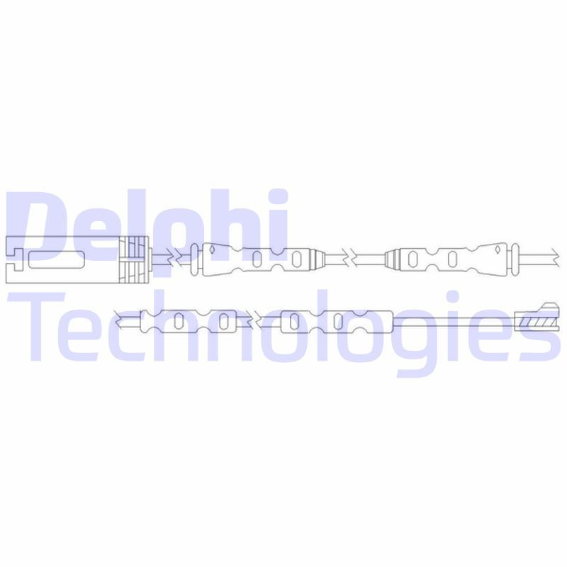 Warning Contact, brake pad wear DELPHI LZ0253