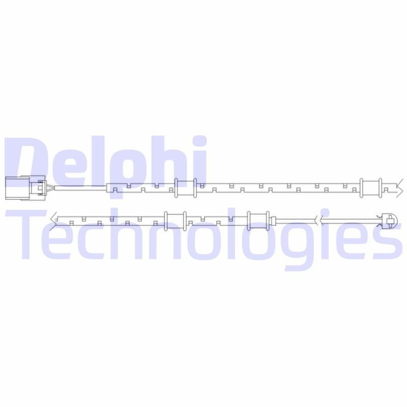 Warning Contact, brake pad wear DELPHI LZ0254