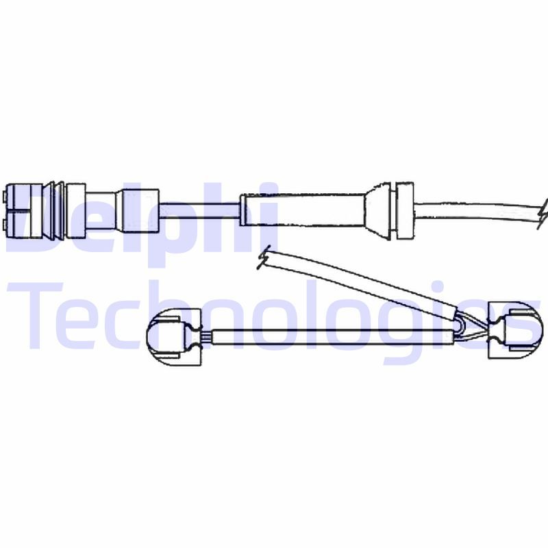 Warning Contact, brake pad wear DELPHI LZ0269