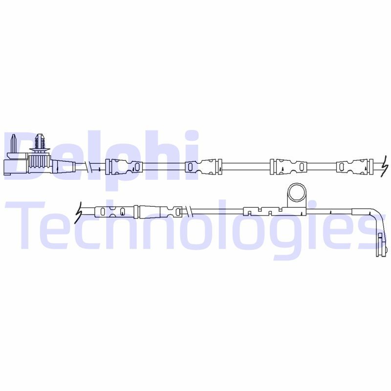 Warning Contact, brake pad wear DELPHI LZ0281