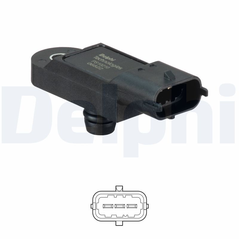 Sensor, intake manifold pressure DELPHI PS10210