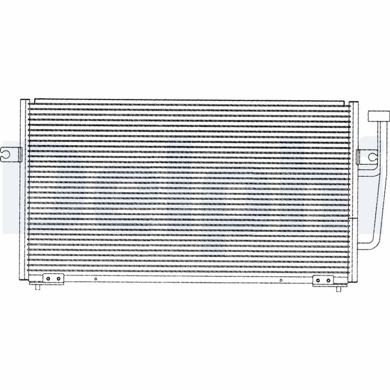 Condenser, air conditioning DELPHI TSP0225143