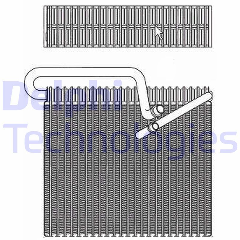 Evaporator, air conditioning DELPHI TSP0525148