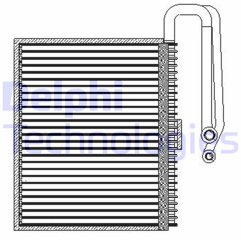 Evaporator, air conditioning DELPHI TSP0525207