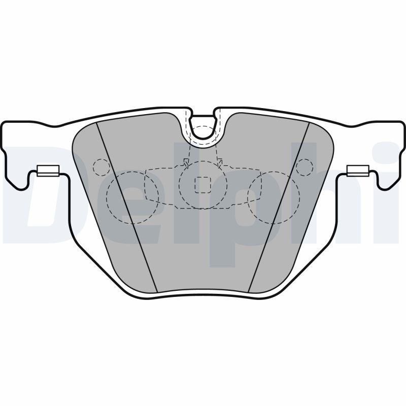 Brake Pad Set, disc brake DELPHI LP2256