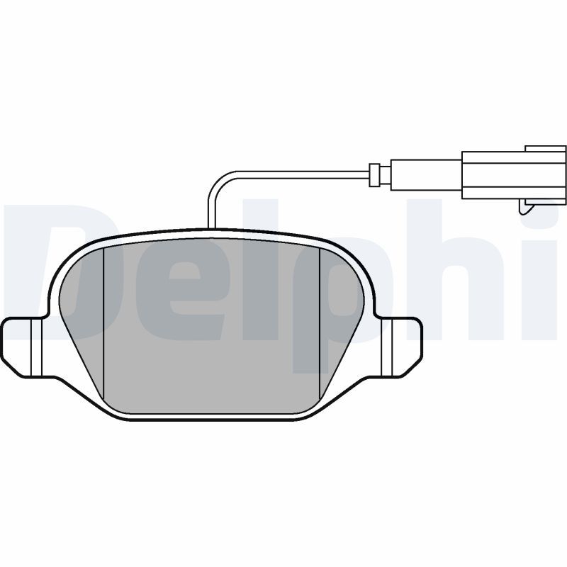 Brake Pad Set, disc brake DELPHI LP2302