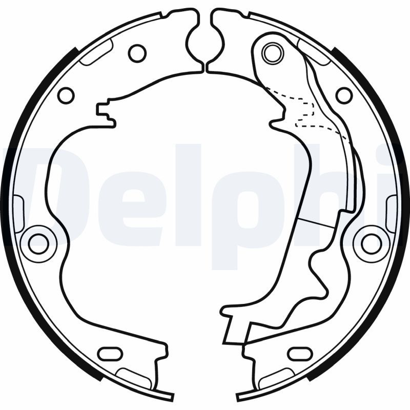 Brake Shoe Set, parking brake DELPHI LS2083