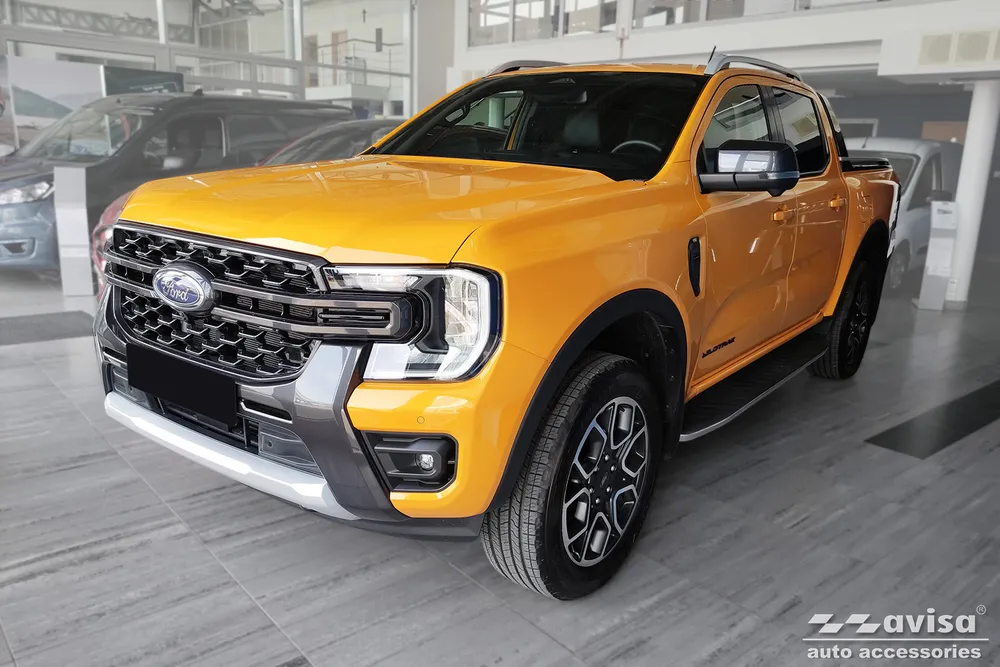 Slenksčių apsaugos FORD RANGER VI 2022-> / VOLKSWAGEN AMAROK II 2023-> tekstūruotos (4 vnt.) (juodas matinis) AVISA 2/26100
