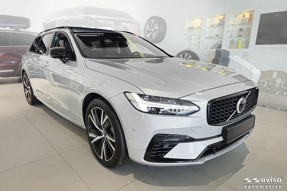 Trunk lid trim VOLVO V90 KOMBI 2016- / V90 Cross Country 2016-> (silver satine) AVISA 2/36101