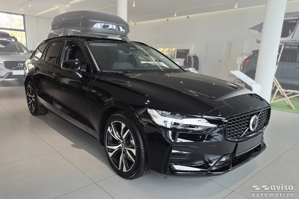 Bagažinės dangčio apsauginė juosta VOLVO V60 II 2018-> (sidabrinis satinas) AVISA 2/36103