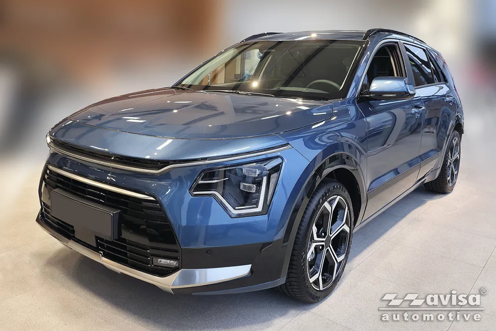 Bagažinės dangčio apsauginė juosta KIA NIRO II 2022-> (sidabrinis satinas) AVISA 2/36113