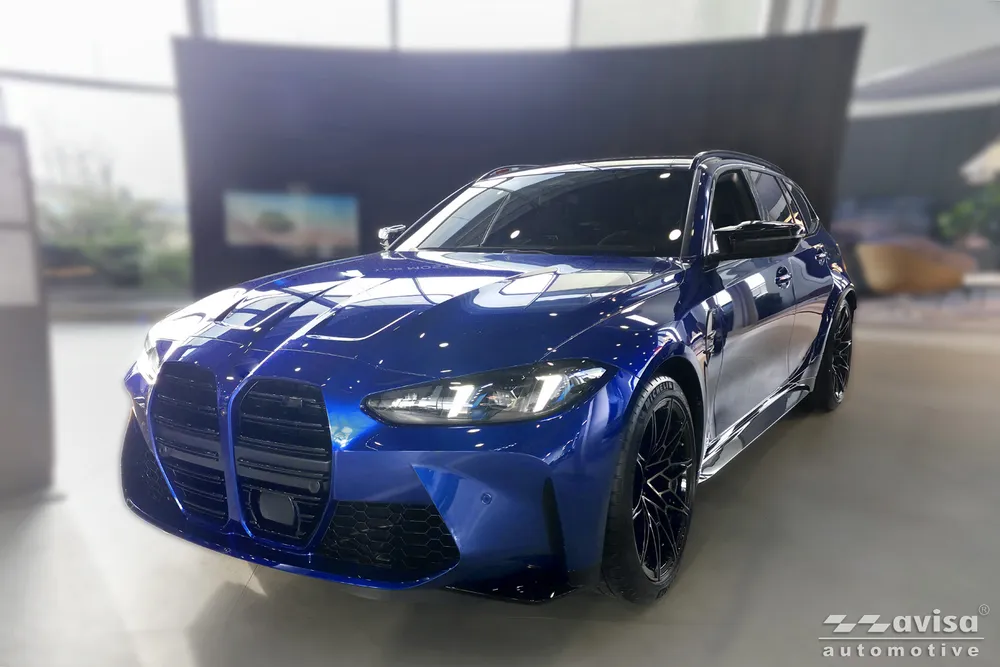 Bagažinės dangčio apsauginė juosta BMW 3 (G21) VII TOURING M-PAKIET FL.2022-2024 Fl.2024- / 3 VII TOURING ( G81 ) M Competition Fl.2022-2024 Fl.2024- (sidabrinis satinas) AVISA 2/36122