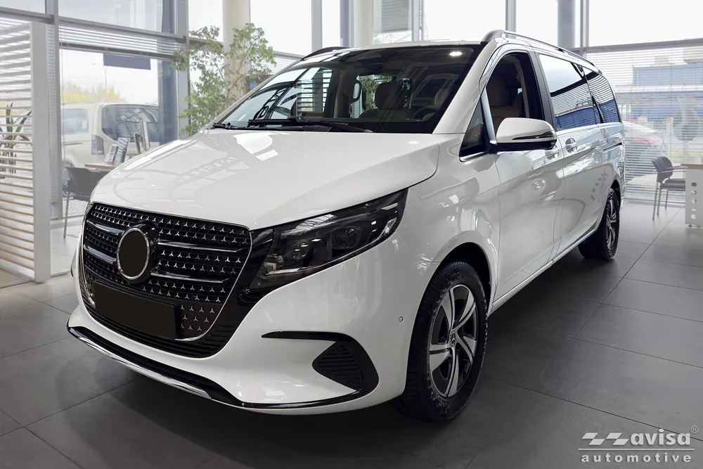 Bagažinės dangčio apsauginė juosta MERCEDES V Class W447 / VITO III / Marco Polo 2014-2019,FL2019-2024, FL 2024-> (sidabrinis veidrodinis) AVISA 2/38201