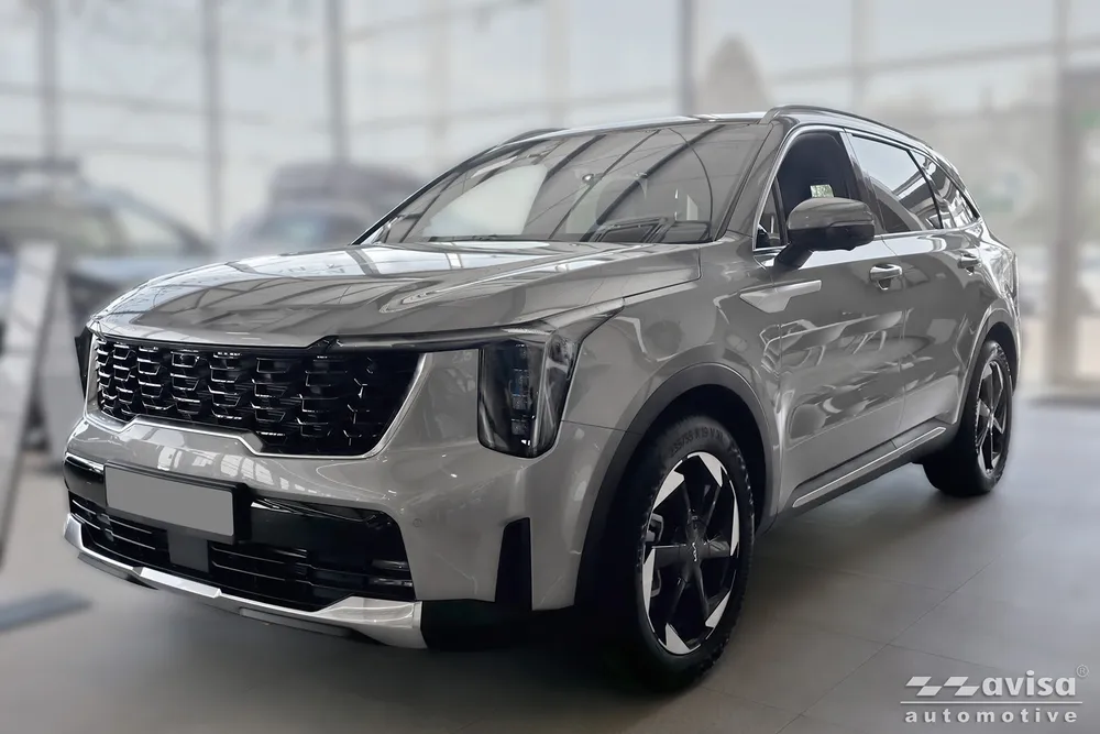 Bagažinės dangčio apsauginė juosta KIA SORENTO IV FL 2020-> (juodas veidrodinis) AVISA 2/51233