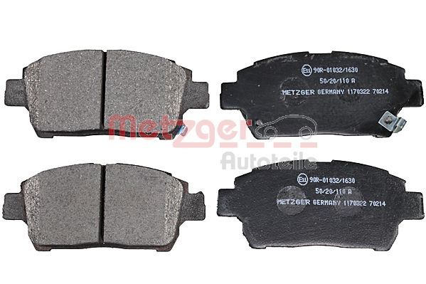 Brake Pad Set, disc brake METZGER 1170322