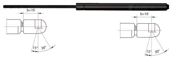 Gas Spring, boot/cargo area METZGER 2110151
