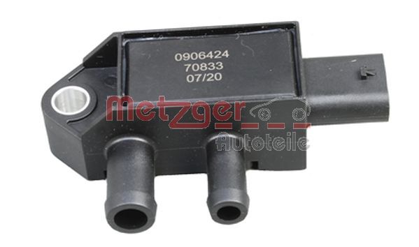Sensor, avgastryck METZGER 0906424