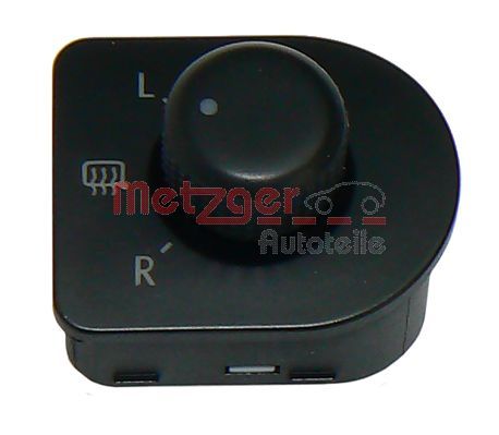 Switch, exterior rearview mirror adjustment METZGER 0916071