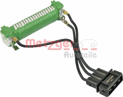 Series resistor, electric motor (radiator fan) METZGER 0917246