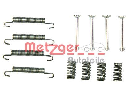 Accessory Kit, parking brake shoes METZGER 105-0667