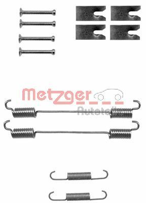 Priedų komplektas, stabdžių trinkelės METZGER 105-0862