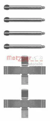 Priedų komplektas, diskinių stabdžių trinkelės METZGER 109-1046