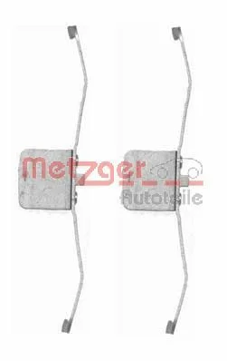 Priedų komplektas, diskinių stabdžių trinkelės METZGER 109-1639