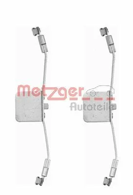 Комплект приладдя, накладка дискового гальма METZGER 109-1641