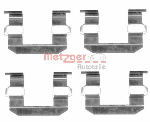 Комплект приладдя, накладка дискового гальма METZGER 109-1645