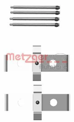 Priedų komplektas, diskinių stabdžių trinkelės METZGER 109-1674