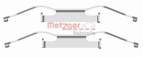 Комплект приладдя, накладка дискового гальма METZGER 109-1680