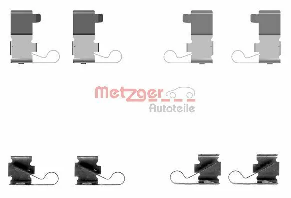Комплект приладдя, накладка дискового гальма METZGER 109-1699