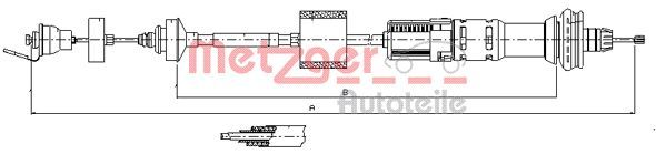Тросовий привод, привод зчеплення METZGER 11.2154