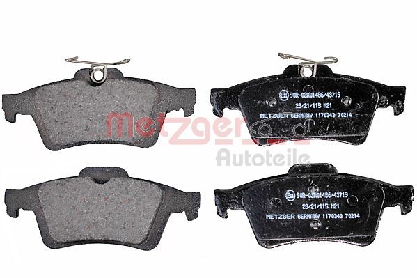 Brake Pad Set, disc brake METZGER 1170343