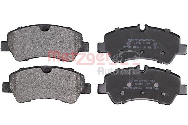 Brake Pad Set, disc brake METZGER 1170545