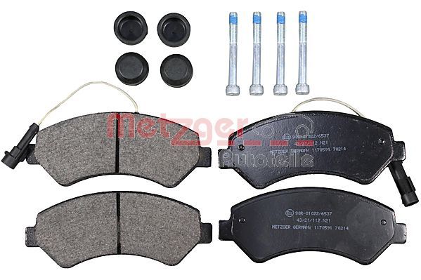 Brake Pad Set, disc brake METZGER 1170591