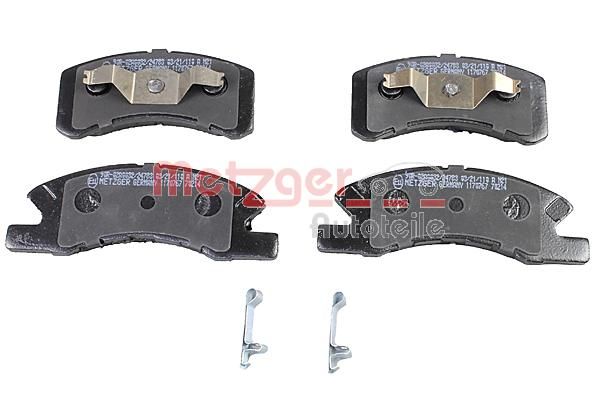 Brake Pad Set, disc brake METZGER 1170767