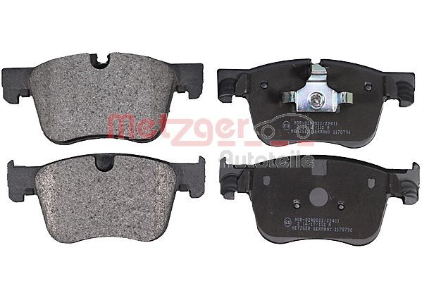 Brake Pad Set, disc brake METZGER 1170796