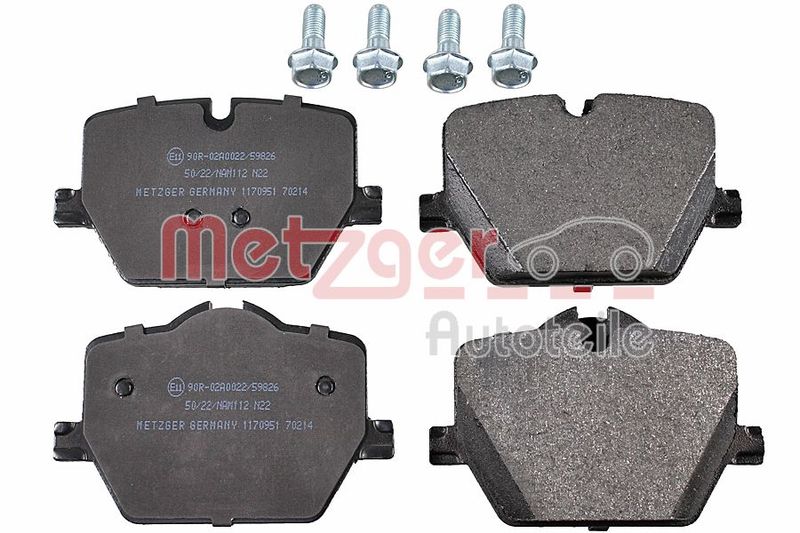 Brake Pad Set, disc brake METZGER 1170951