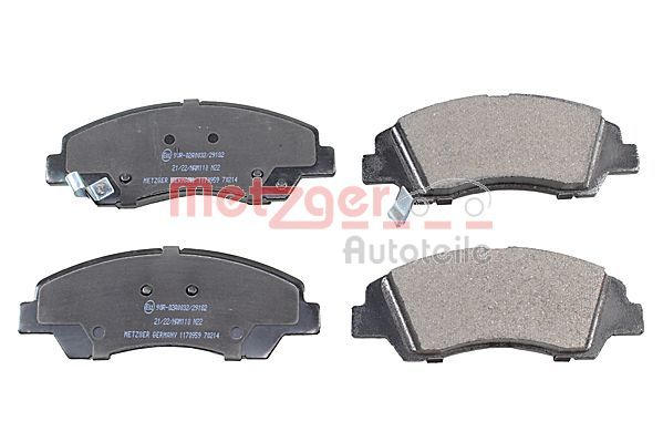 Brake Pad Set, disc brake METZGER 1170959