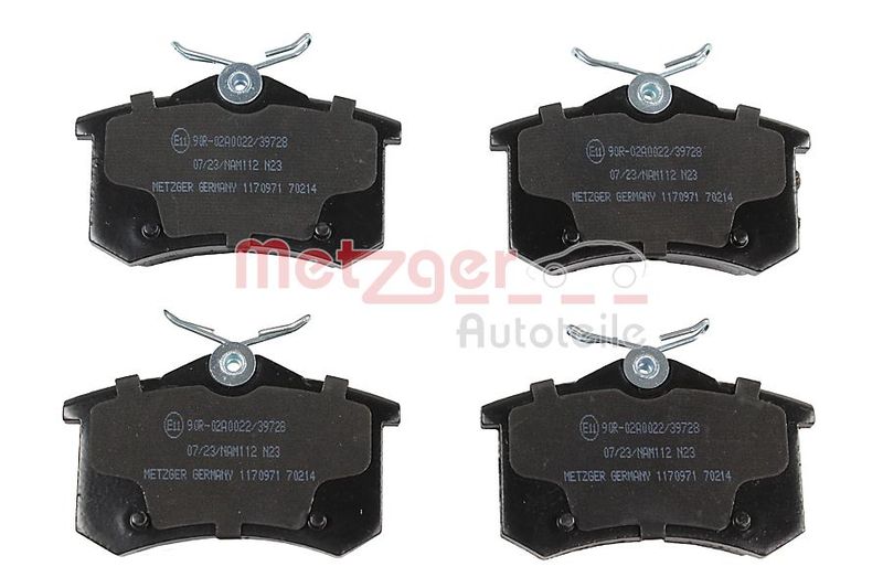 Brake Pad Set, disc brake METZGER 1170971