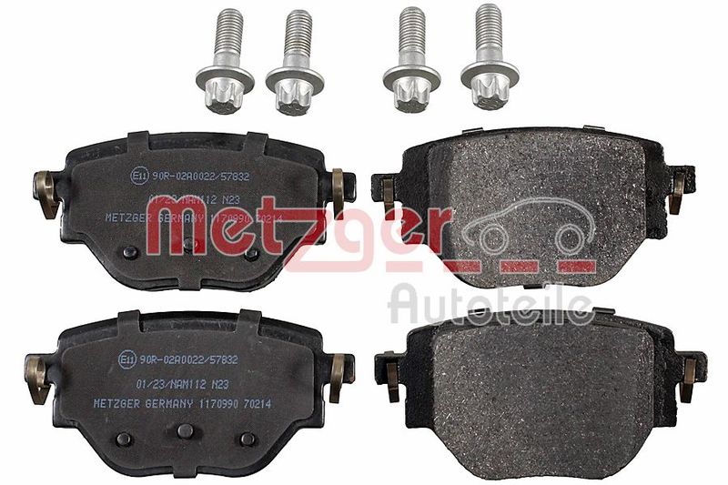 Brake Pad Set, disc brake METZGER 1170990