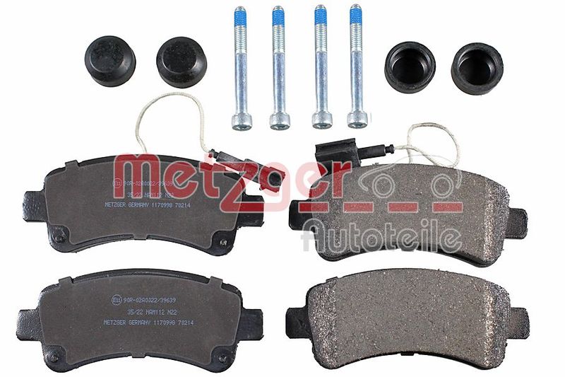 Brake Pad Set, disc brake METZGER 1170998