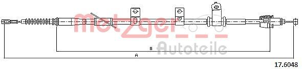 Cable Pull, parking brake METZGER 17.6048