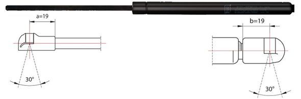 Gas Spring, bonnet METZGER 2110458
