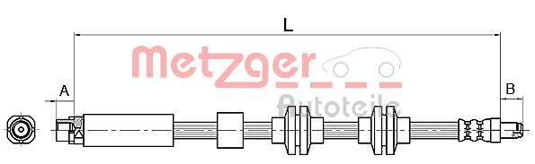 Гальмівний шланг METZGER 4110143