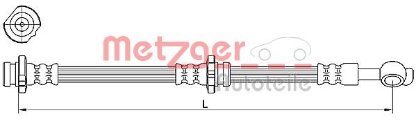 Stabdžių žarnelė METZGER 4110471