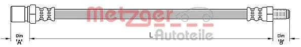 Stabdžių žarnelė METZGER 4110487